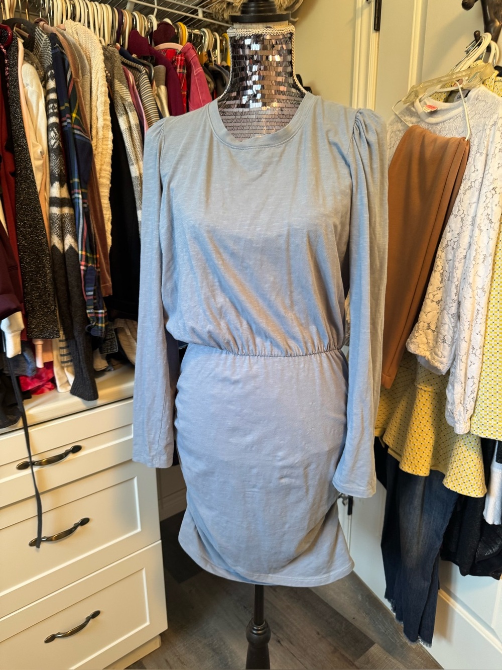 Anthropologie sundry blue Mini Dress L